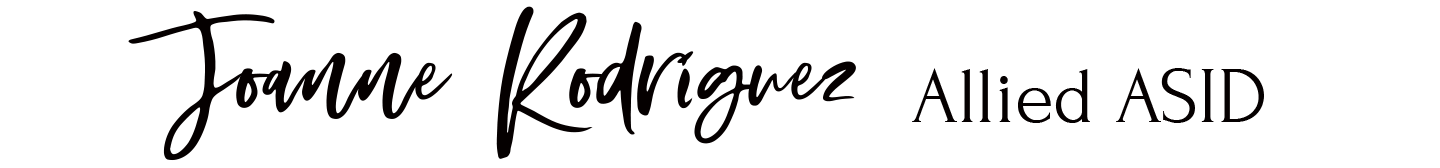 cursive name in opulent font with asid